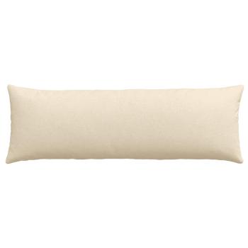Sofakissen 2 pcs Creme 120 x 40 cm Stoff