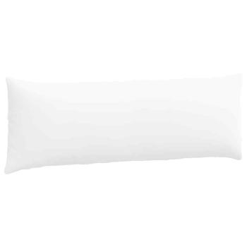 Sofakissen 2 pcs Weiß 120 x 40 cm Stoff