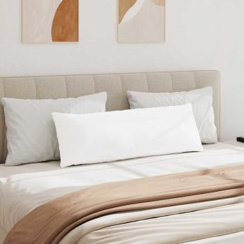 Sofakissen 2 pcs Weiß 120 x 40 cm Stoff