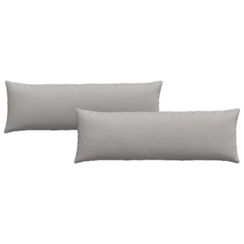 Sofakissen 2 pcs Grau 120 x 40 cm Stoff