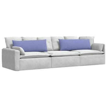 Sofakissen 2 stk. Stoff Jeans blau 120 x 40 cm