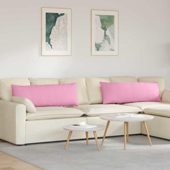 ARDEBO.de - Sofakissen 2 pcs Rosa 120 x 40 cm Stoff