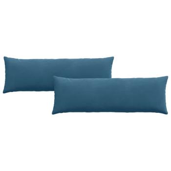 Sofakissen 2 pcs Blau 120 x 40 cm Cordstoff