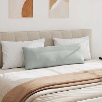 Sofakissen 2 pcs Hellgrau 120 x 40 cm Cordstoff