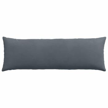 Sofakissen 2 Stück Dunkelgrau 120 x 40 cm Cordstoff