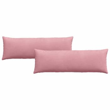 Sofakissen 2 pcs Rosa 120 x 40 cm Cordstoff