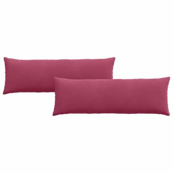Sofakissen 2 pcs Weinrot 120 x 40 cm Cordstoff