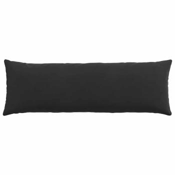 Sofakissen 2 pcs Schwarz 120 x 40 cm Cordstoff