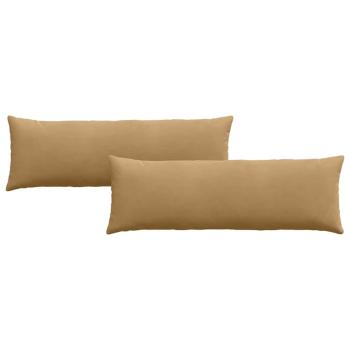 Sofakissen 2 pcs Braun 120 x 40 cm Cordstoff
