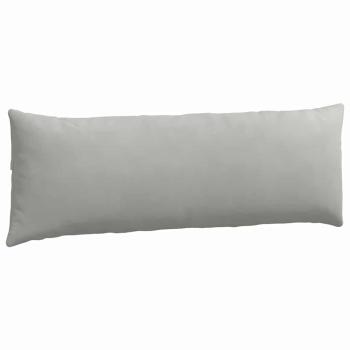 Sofa Kissen 2 pcs Hellgrau 120 x 40 cm Stoff