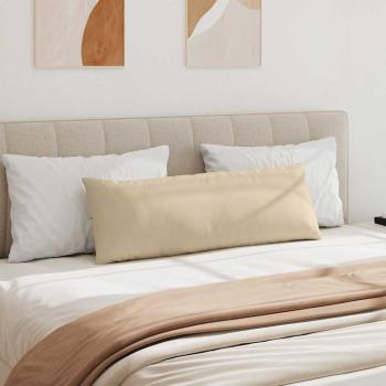 Sofa Kissen 2 pcs Creme 120 x 40 cm Stoff