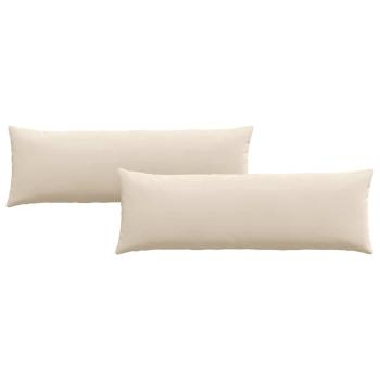 Sofa Kissen 2 pcs Beige 120 x 40 cm Stoff