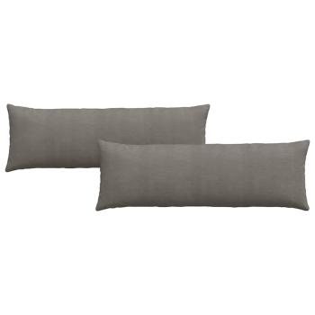 Sofakissen 2 pcs Hellgrau 120 x 40 cm Cordstoff
