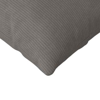Sofakissen 2 Stück Hellgrau 120 x 40 cm Cordstoff