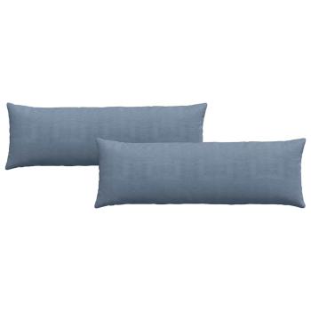 Sofakissen 2 pcs Blau 120 x 40 cm Cordstoff