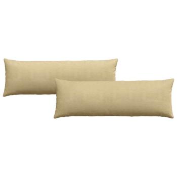 Sofakissen 2 pcs Grau-Grün 120 x 40 cm Cordstoff