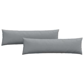 ARDEBO.de - Sofakissen 2 pcs Hellgrau 145 x 40 cm Stoff