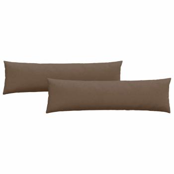 Sofakissen 2 pcs Braun 145 x 40 cm Stoff