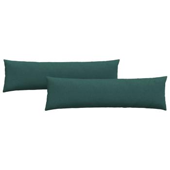 Sofakissen 2 pcs Dunkelgrün 145 x 40 cm Stoff