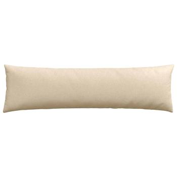 Sofakissen 2 Stk. Stoff Creme 145 x 40 cm