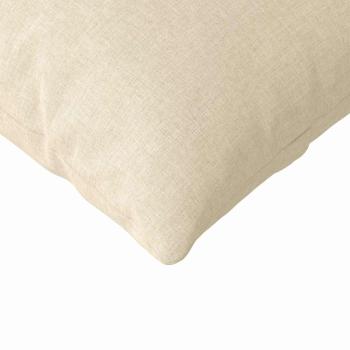 Sofakissen 2 Stk. Stoff Creme 145 x 40 cm