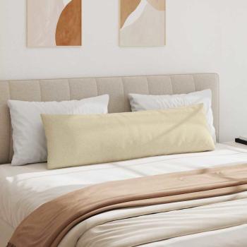 Sofakissen 2 pcs Creme 145 x 40 cm Stoff