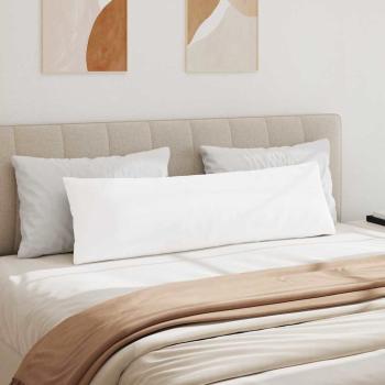 Sofakissen 2 pcs Weiß 145 x 40 cm Stoff