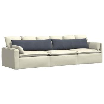 Sofakissen 2 pcs Dunkelgrau 145 x 40 cm Cordstoff
