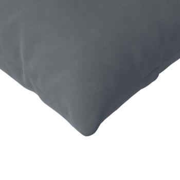 Sofakissen 2 pcs Dunkelgrau 145 x 40 cm Cordstoff
