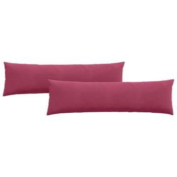 Sofakissen 2 pcs Weinrot 145 x 40 cm Cordstoff