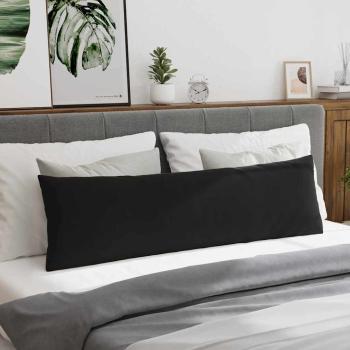 Sofakissen 2 pcs Schwarz 145 x 40 cm Cordstoff