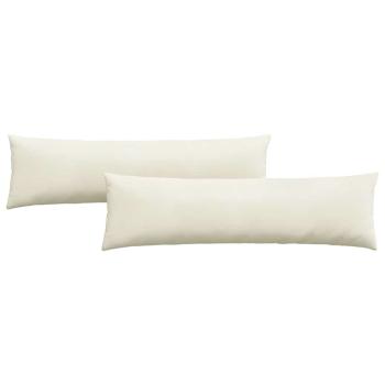 Sofakissen 2 Stück Creme 145 x 40 cm Cordstoff