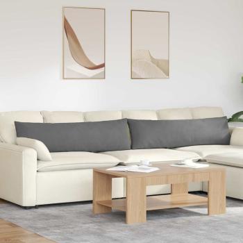 ARDEBO.de - Sofa Kissen 2 pcs Dunkelgrau 145 x 40 cm Stoff