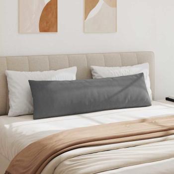 Sofa Kissen 2 pcs Dunkelgrau 145 x 40 cm Stoff