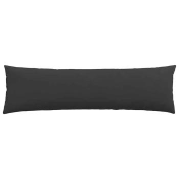 Sofa Kissen 2 pcs Schwarz 145 x 40 cm Stoff