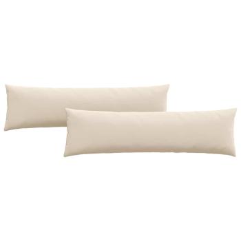Sofa Kissen 2 pcs Beige 145 x 40 cm Stoff