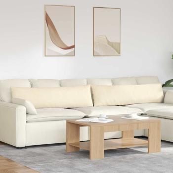 ARDEBO.de - Sofakissen 2 pcs Creme 145 x 40 cm Cordstoff