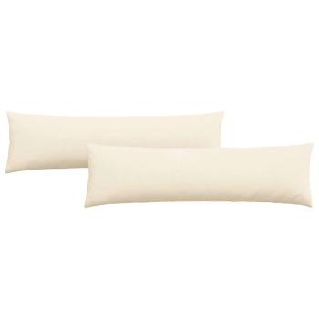 Sofakissen 2 pcs Creme 145 x 40 cm Cordstoff