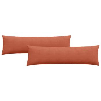 Sofakissen 2 pcs Rot-Orange 145 x 40 cm Cordstoff