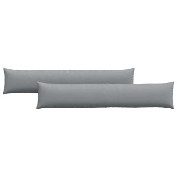 ARDEBO.de - Sofakissen 2 pcs Hellgrau 200 x 40 cm Stoff