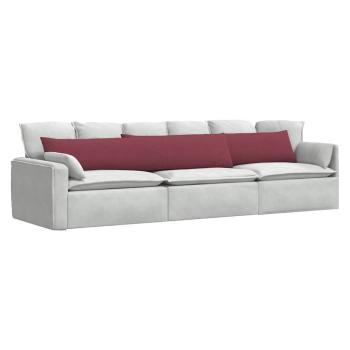 Sofakissen 2 pcs Weinrot 200 x 40 cm Stoff