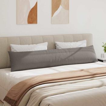 Sofakissen 2 pcs Taupe 200 x 40 cm Stoff