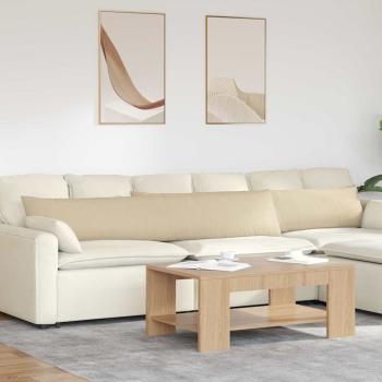 ARDEBO.de - Sofakissen 2 pcs Creme 200 x 40 cm Stoff