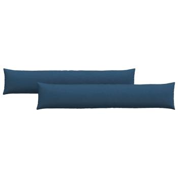 Sofakissen 2 pcs Blau 200 x 40 cm Stoff