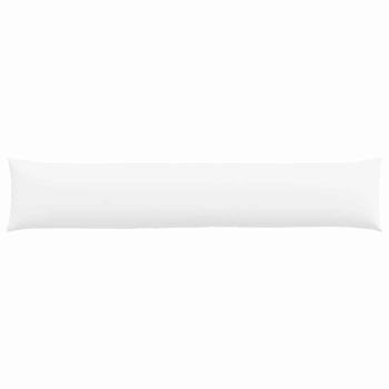 Sofakissen 2 pcs Weiß 200 x 40 cm Stoff