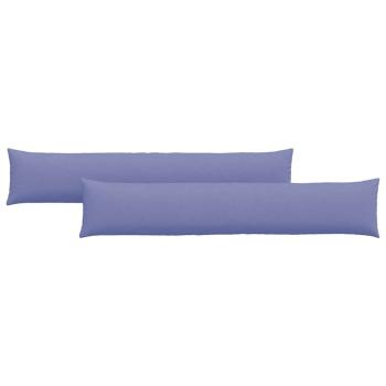 Sofakissen 2 pcs Blau 200 x 40 cm Stoff