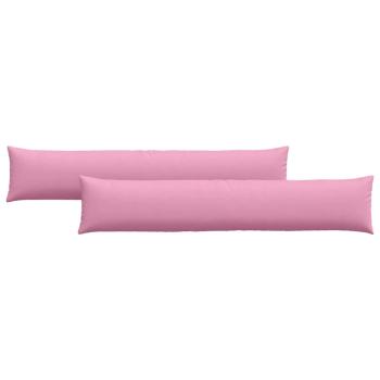 Sofakissen 2 pcs Rosa 200 x 40 cm Stoff