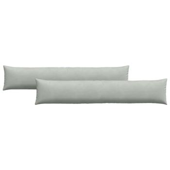 Sofakissen 2 pcs Hellgrau 200 x 40 cm Cordstoff