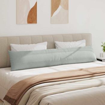 Sofakissen 2 pcs Hellgrau 200 x 40 cm Cordstoff