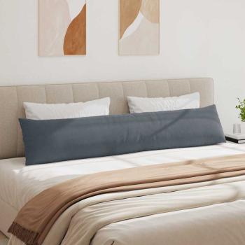 Sofakissen 2 pcs Dunkelgrau 200 x 40 cm Cordstoff